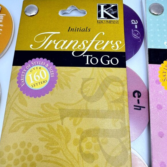 K and Company Sentiments To Go Sticker Acetate Transfer Sheet Sets Retired - Picture 9 of 11